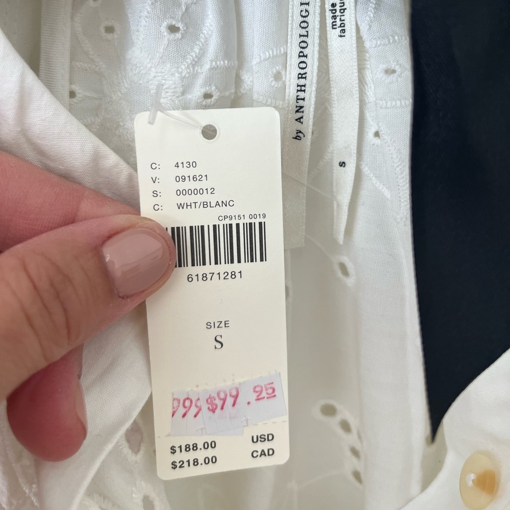 Anthropologie White Mini dress - Picture 4 of 5